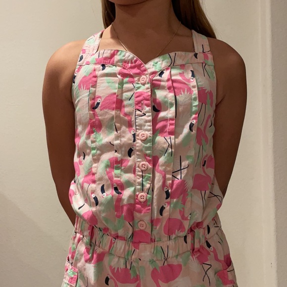 COPY - Gymboree pink flamingos romper - Picture 4 of 9